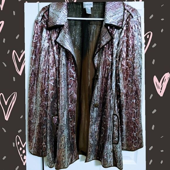 Chico's Women's Jacket Size 2 (Med) EUC - Picture 7 of 15